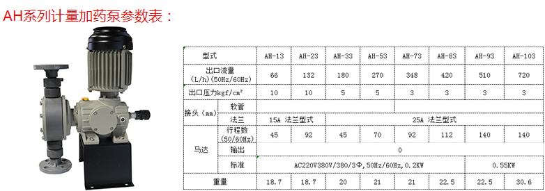 AH计量加药泵