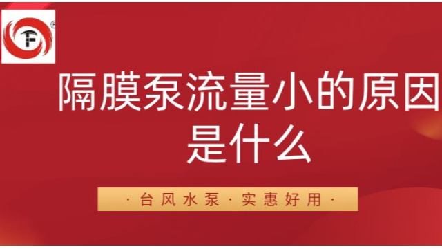 隔膜泵流量小的原因是什么?