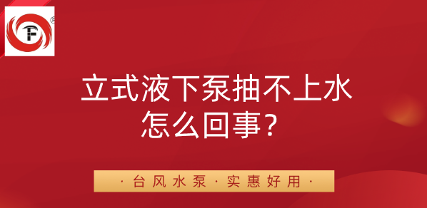 立式液下泵抽不上水怎么回事？